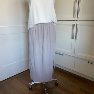 Wilfred pleated midi skirt L